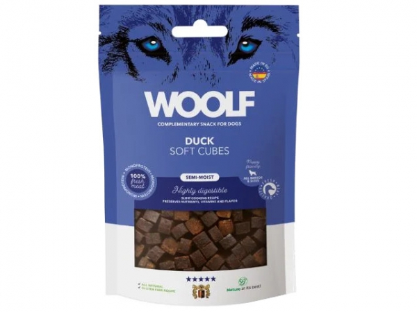 Woolf Snack - duck soft cubes