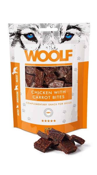 Woolf Snack - chicken with carrot bites